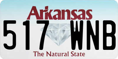 AR license plate 517WNB
