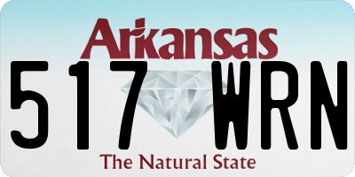 AR license plate 517WRN
