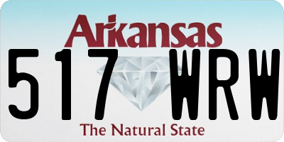 AR license plate 517WRW
