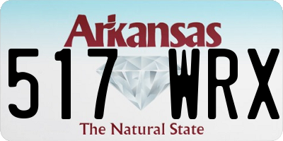 AR license plate 517WRX