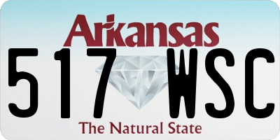AR license plate 517WSC