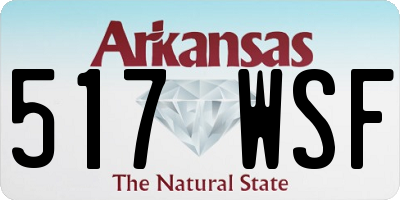 AR license plate 517WSF