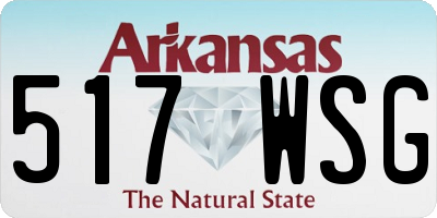 AR license plate 517WSG