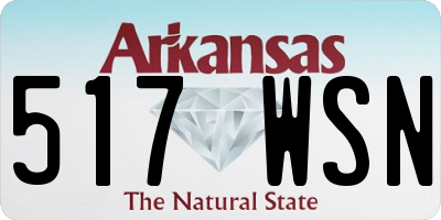 AR license plate 517WSN