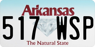 AR license plate 517WSP