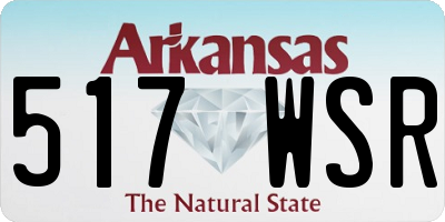 AR license plate 517WSR