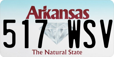 AR license plate 517WSV