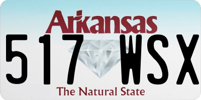 AR license plate 517WSX