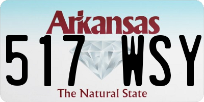 AR license plate 517WSY