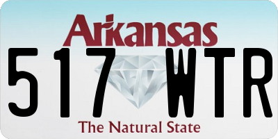 AR license plate 517WTR