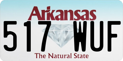 AR license plate 517WUF
