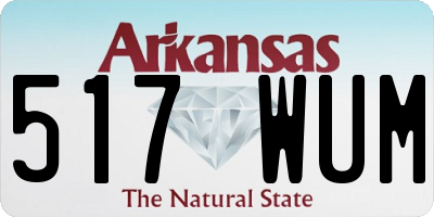 AR license plate 517WUM