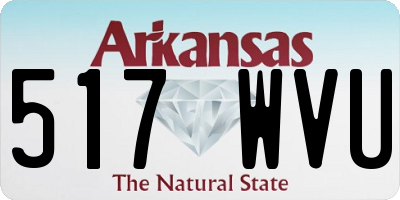 AR license plate 517WVU