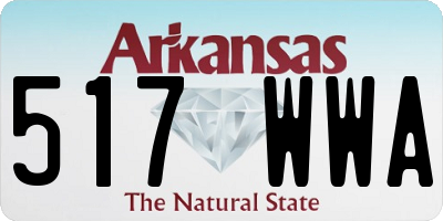 AR license plate 517WWA