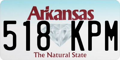 AR license plate 518KPM