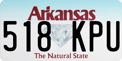 AR license plate 518KPU