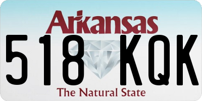 AR license plate 518KQK