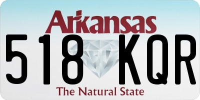 AR license plate 518KQR