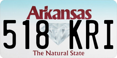 AR license plate 518KRI