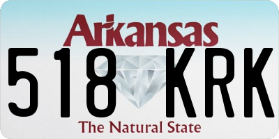AR license plate 518KRK