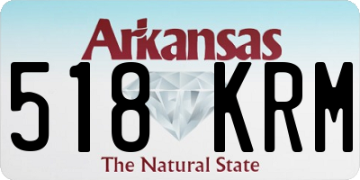 AR license plate 518KRM