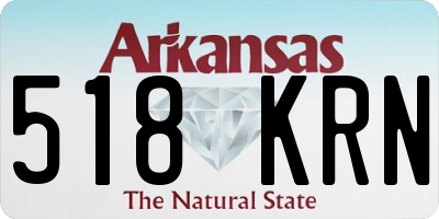 AR license plate 518KRN