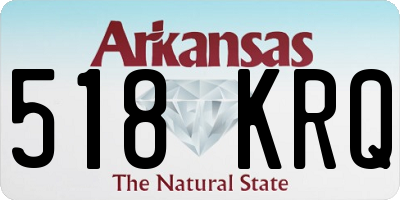 AR license plate 518KRQ