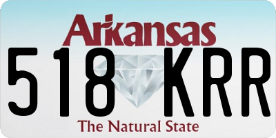 AR license plate 518KRR