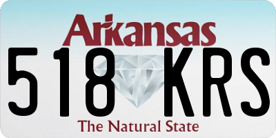 AR license plate 518KRS