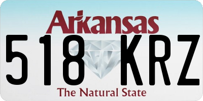 AR license plate 518KRZ