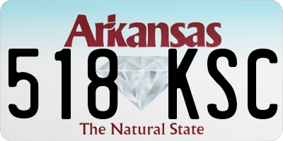 AR license plate 518KSC