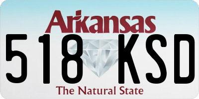 AR license plate 518KSD