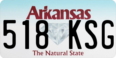 AR license plate 518KSG