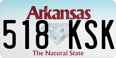 AR license plate 518KSK