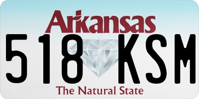 AR license plate 518KSM