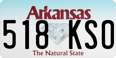 AR license plate 518KSO
