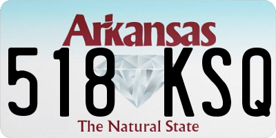 AR license plate 518KSQ