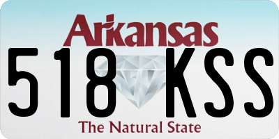 AR license plate 518KSS