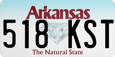 AR license plate 518KST