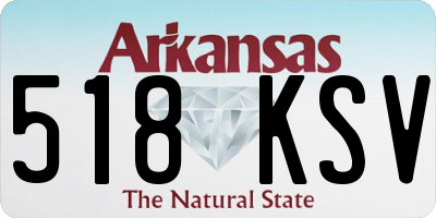 AR license plate 518KSV