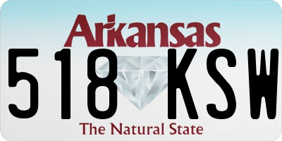 AR license plate 518KSW