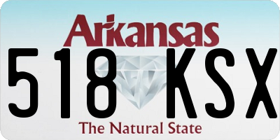 AR license plate 518KSX