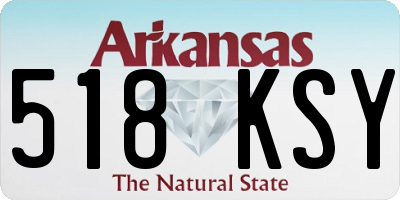 AR license plate 518KSY