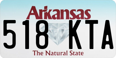 AR license plate 518KTA