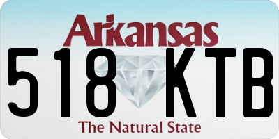 AR license plate 518KTB