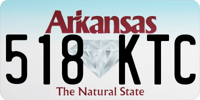 AR license plate 518KTC