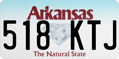 AR license plate 518KTJ