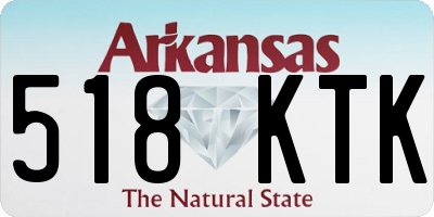 AR license plate 518KTK