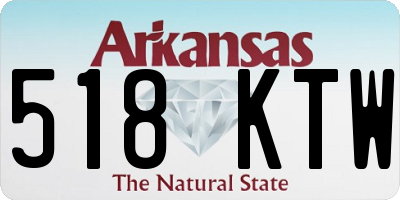 AR license plate 518KTW