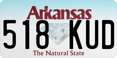 AR license plate 518KUD